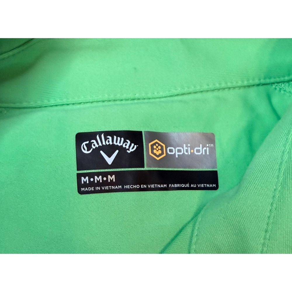 Callaway Mens Opti-Dri Golf Polo Shirt Mint Green Short Sleeve Size Medium NWT - Picture 2 of 7